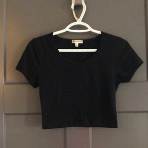 3/$20 or FREE with purchase of 2 or more items. Black Crop TShirt size M